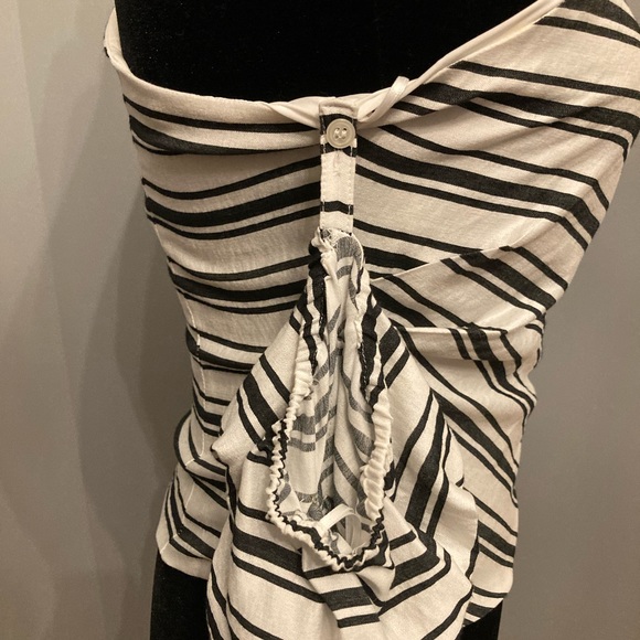 BNWT SCRIPTED One Sleeve Black & White Top, size XS - Picture 5 of 9